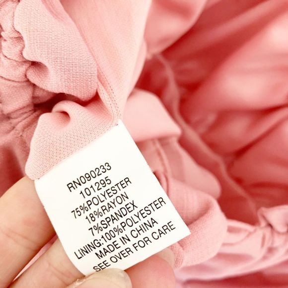 Lottie Moss Tie Front Bustier Top Light Pink Size M Crop Puffed Short Sleeve - Picture 8 of 8